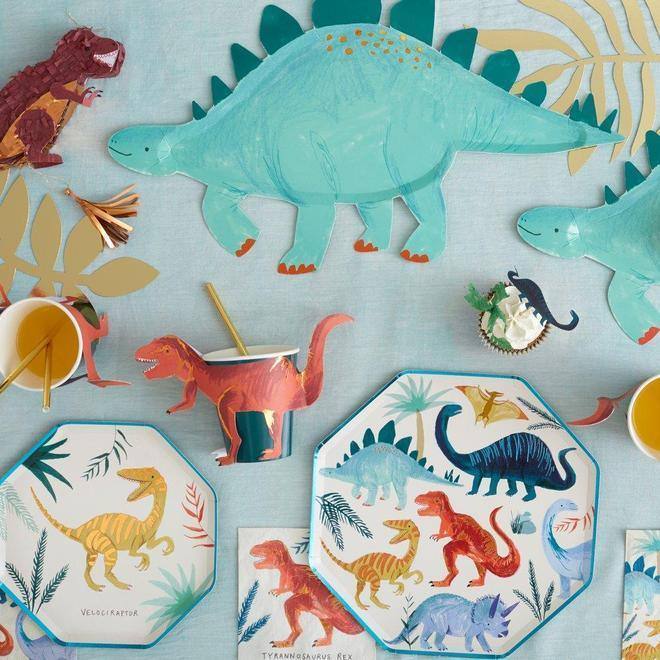 Meri Meri T-Rex Party Cups (set of 8) - partyalacarte.co.in