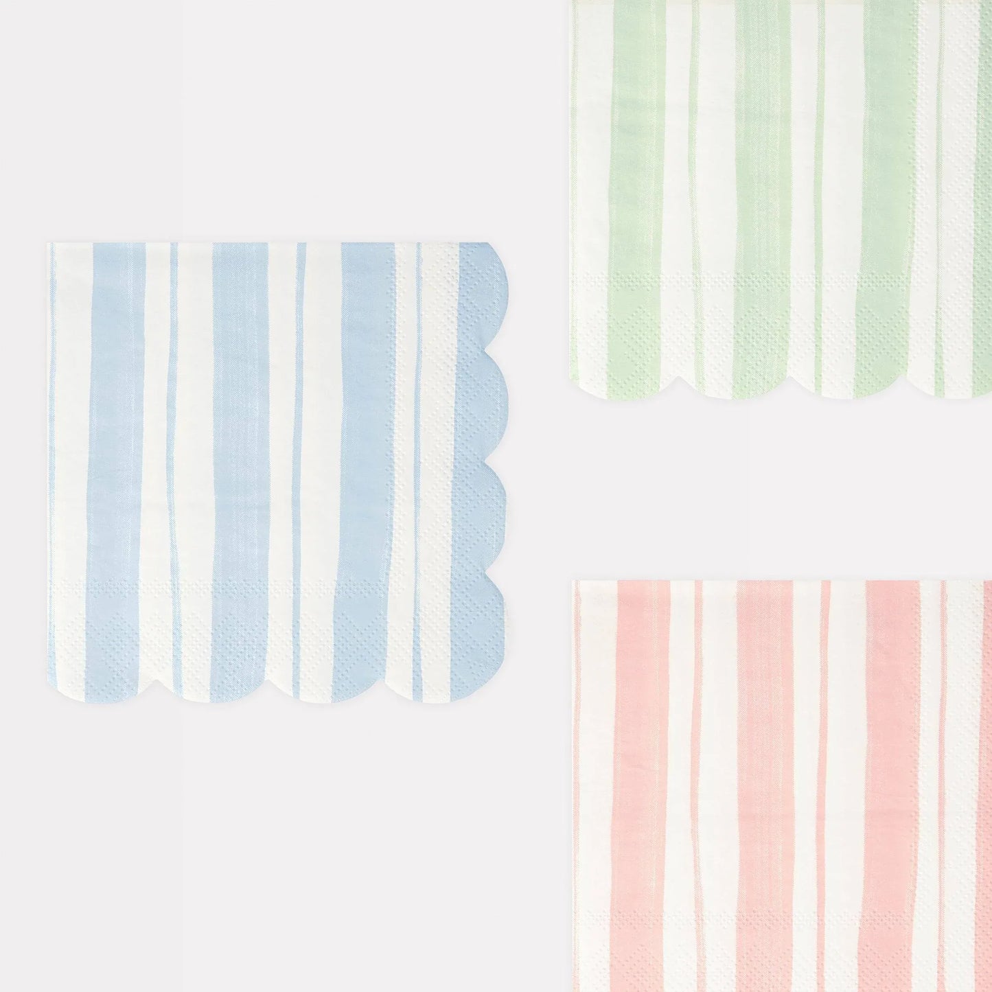 Meri Meri Ticking Stripe Small Napkins (x 16) - partyalacarte.co.in