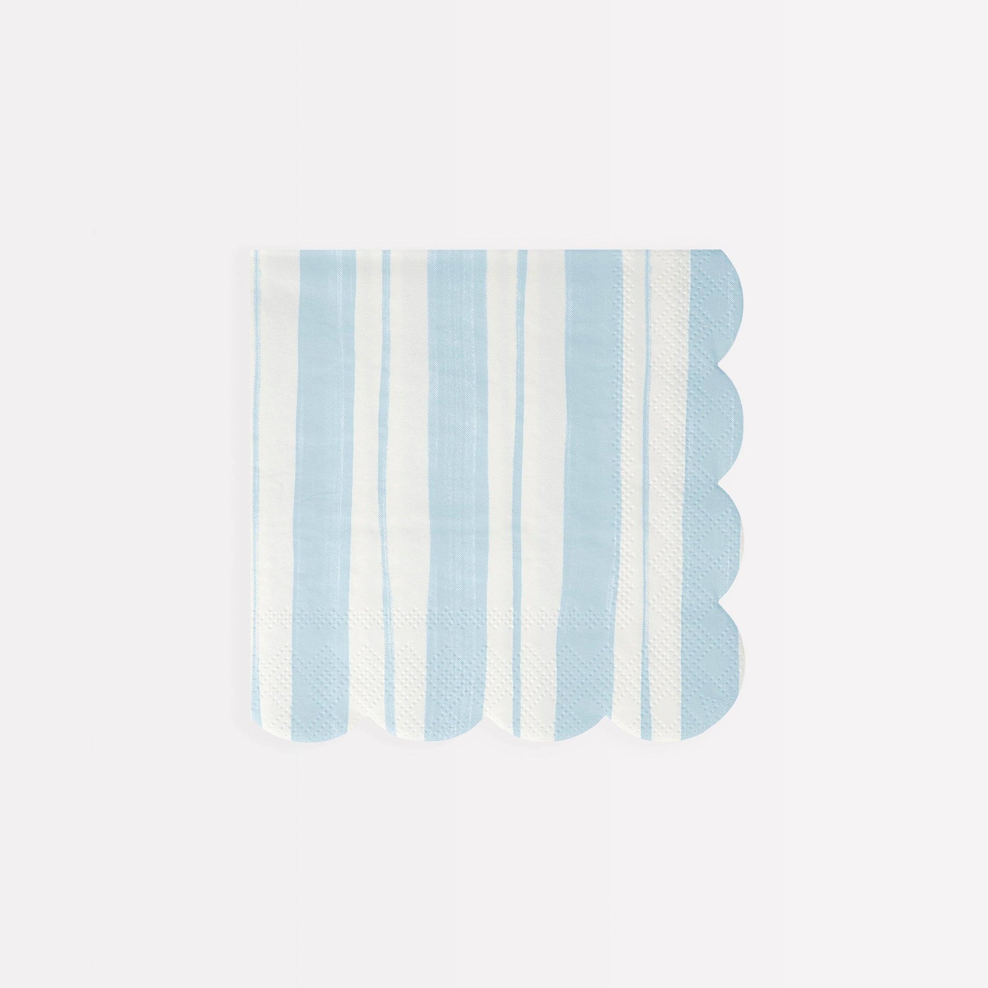 Meri Meri Ticking Stripe Small Napkins (x 16) - partyalacarte.co.in
