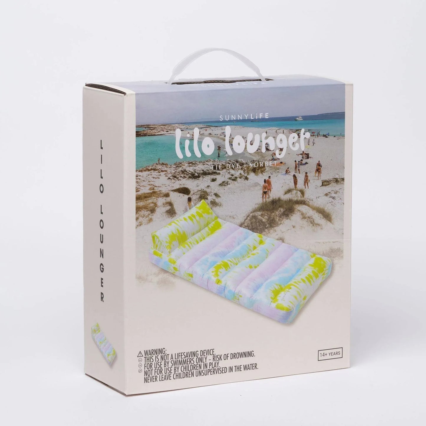 sunnylife Tie Dye Lilo Lounger - partyalacarte.co.in