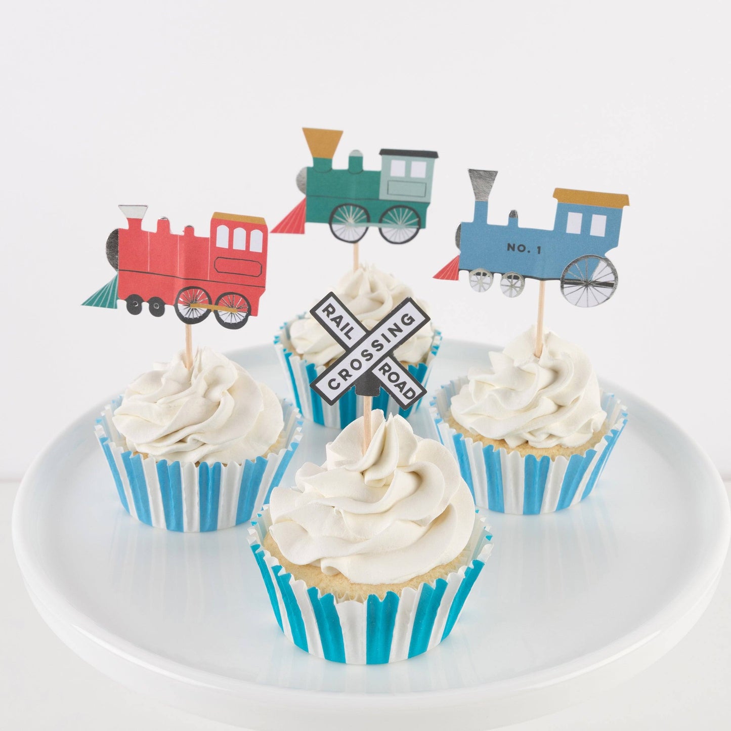 Meri Meri Train Cupcake Kit (x 24 toppers) - partyalacarte.co.in