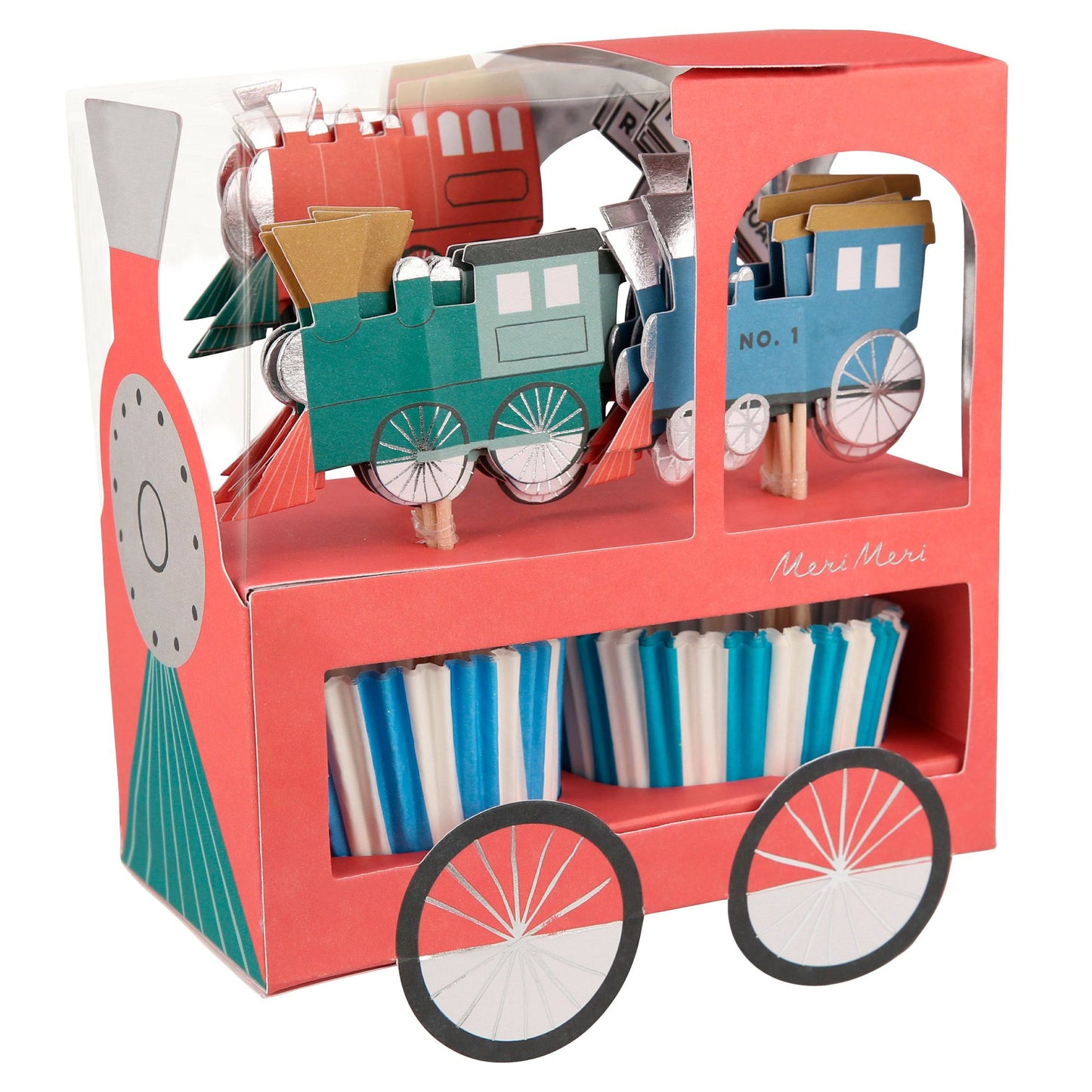 Meri Meri Train Cupcake Kit (x 24 toppers) - partyalacarte.co.in