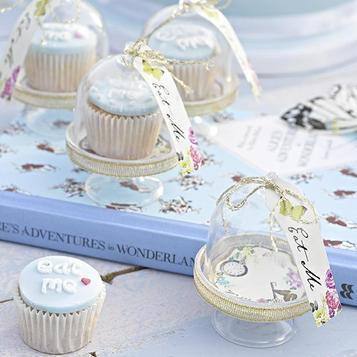 Talking Table Truly Alice Curious Cake Domes (Pack of 6) - partyalacarte.co.in