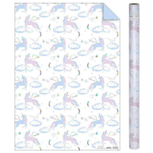 Meri Meri Unicorn Gift Wrap Roll (set of 3 sheets) - partyalacarte.co.in