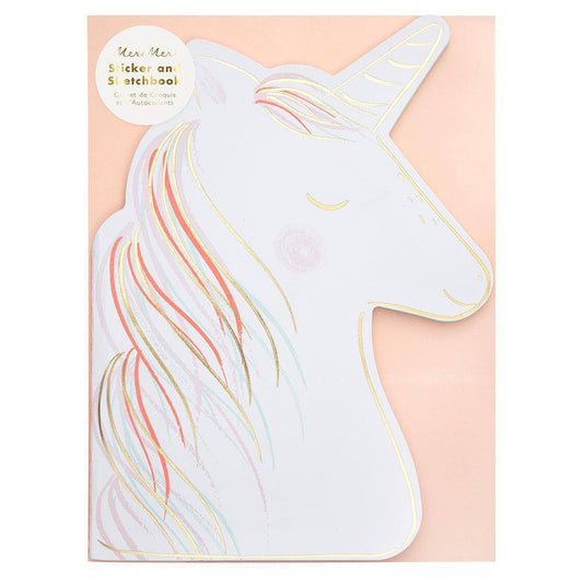 Meri Meri Unicorn Sticker & Sketchbook - partyalacarte.co.in