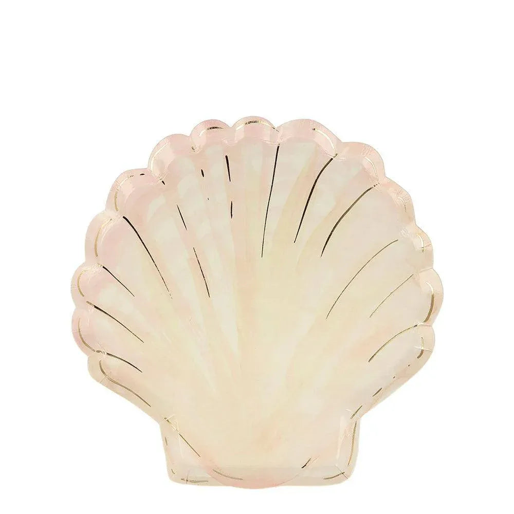 Meri Meri Watercolor Clam Shell Plates (set of 8) - partyalacarte.co.in