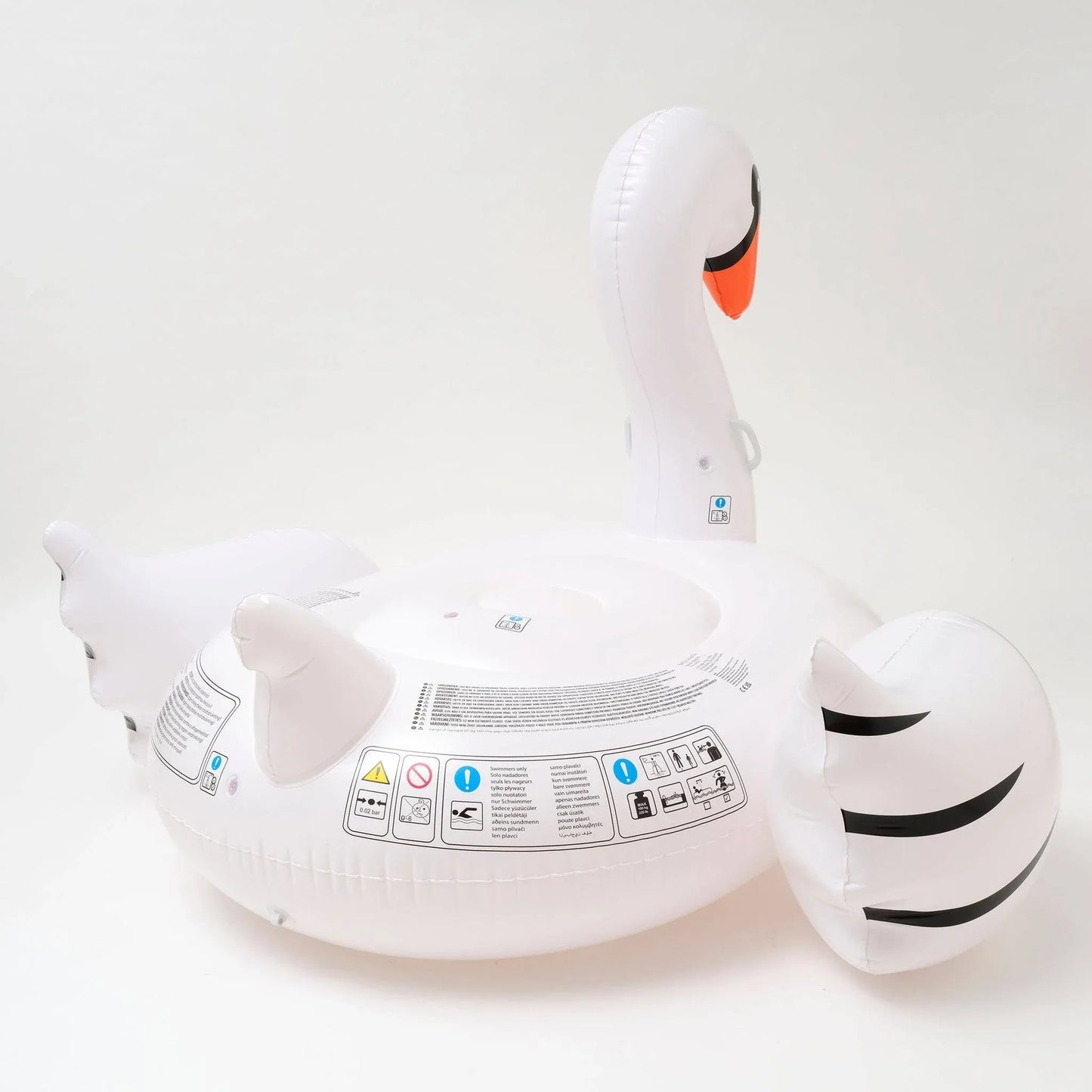 sunnylife White Luxe Ride-On Swan - partyalacarte.co.in