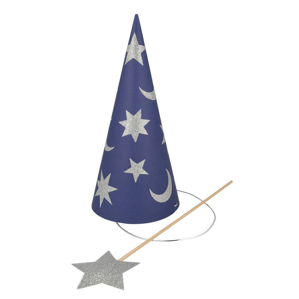 Meri Meri Wizard Party Hats & Wands (x 6) - partyalacarte.co.in