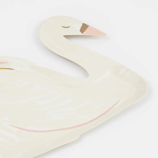 Swan Shaped Plates (x 8)
