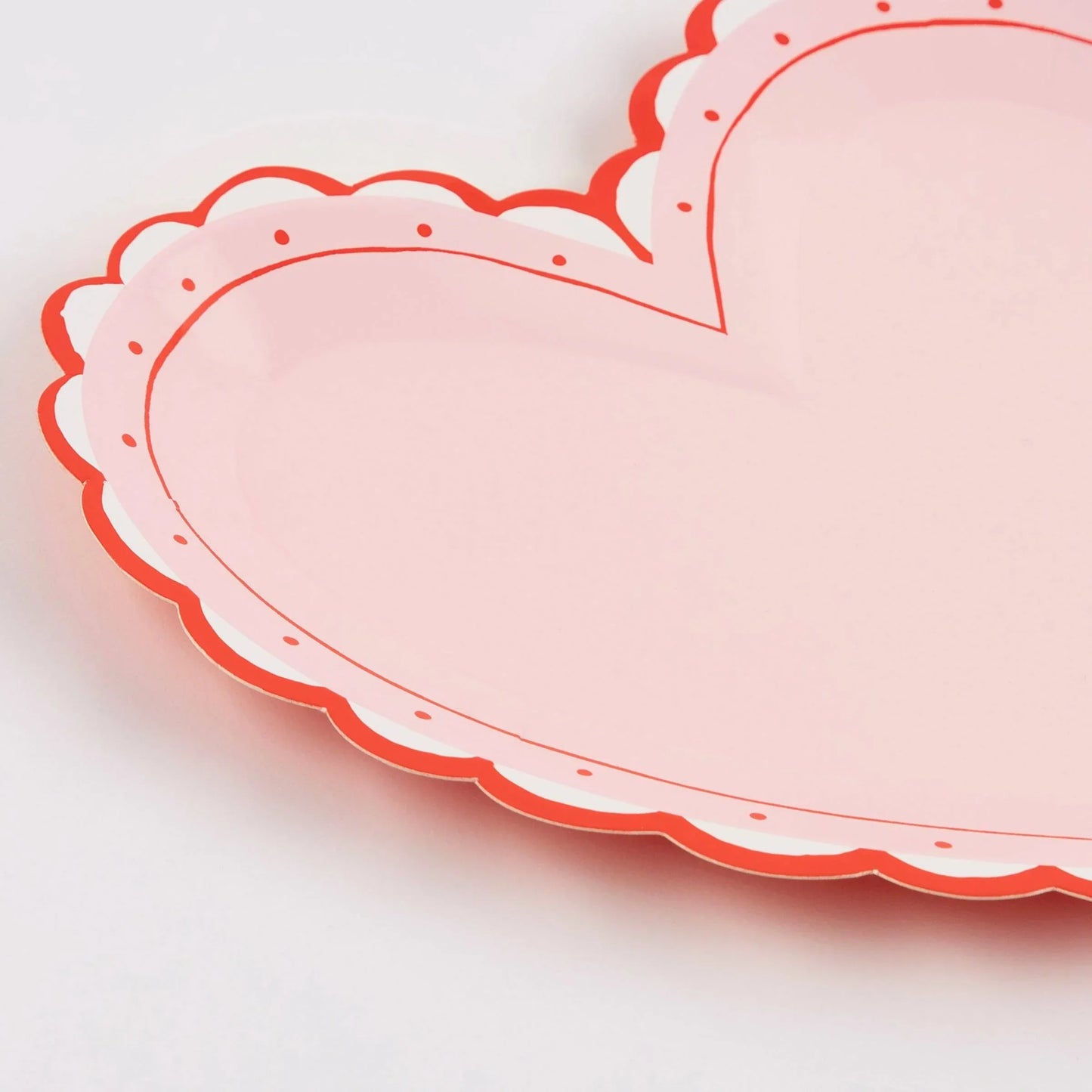 Meri Meri Lacy Heart Large Plates(x8) - partyalacarte.co.in