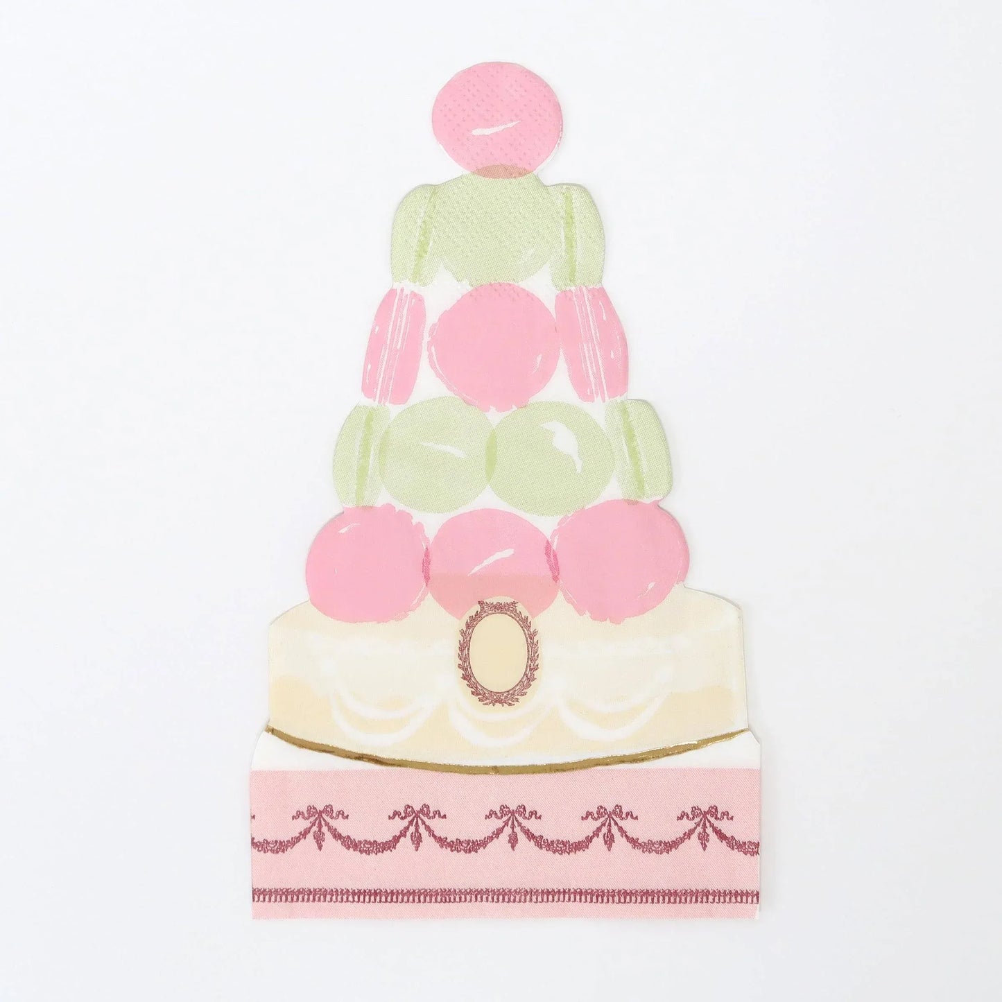 Meri Meri Ladurée Paris Macaron Pyramid Napkins (x16) - partyalacarte.co.in