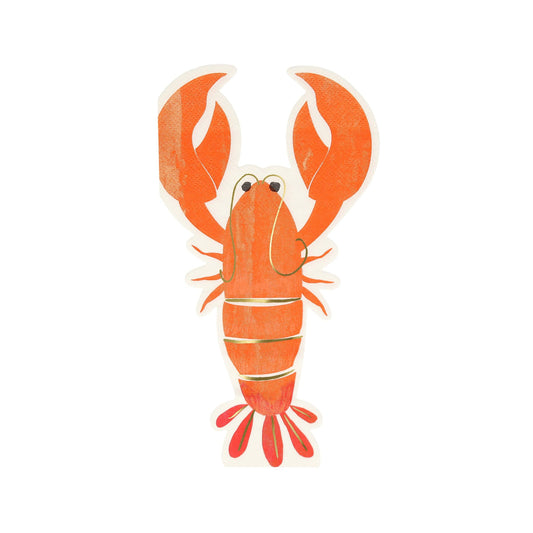 Meri Meri Lobster Napkins(x16) - partyalacarte.co.in