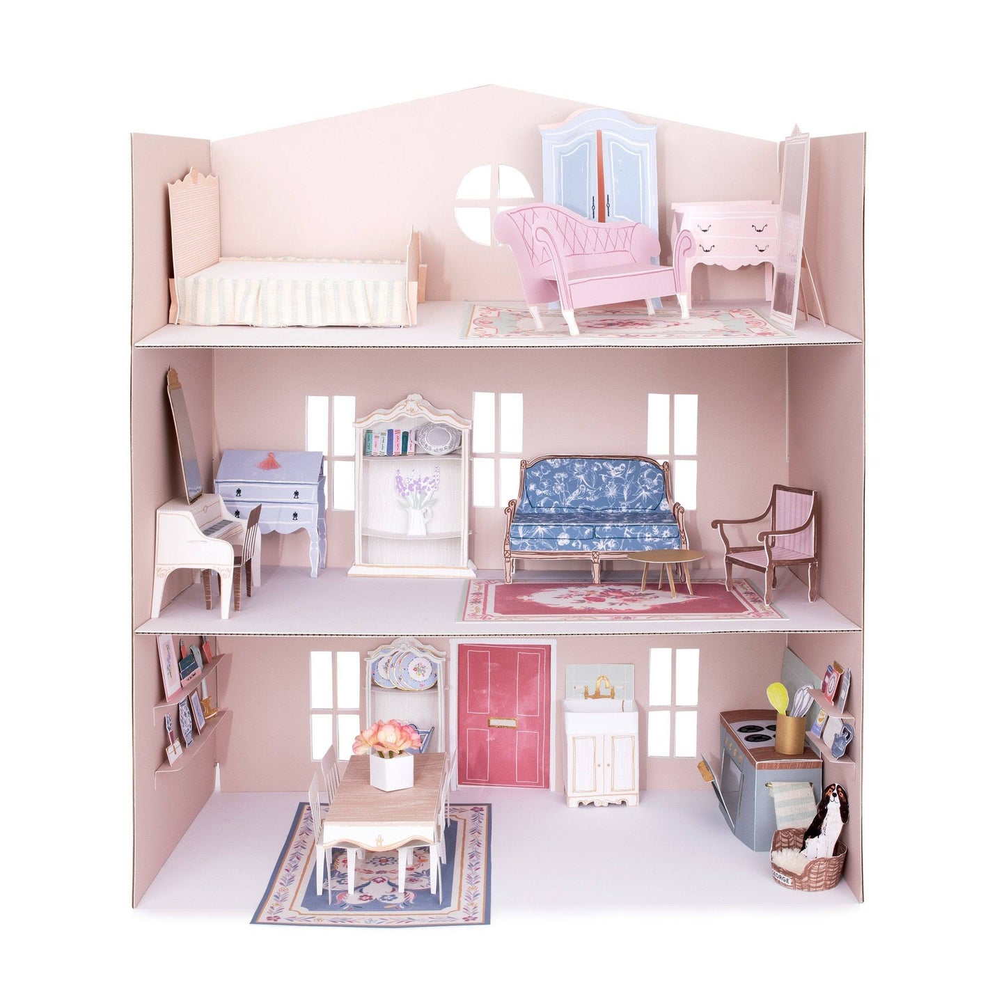 Meri Meri Mini Paper Dolls House - partyalacarte.co.in