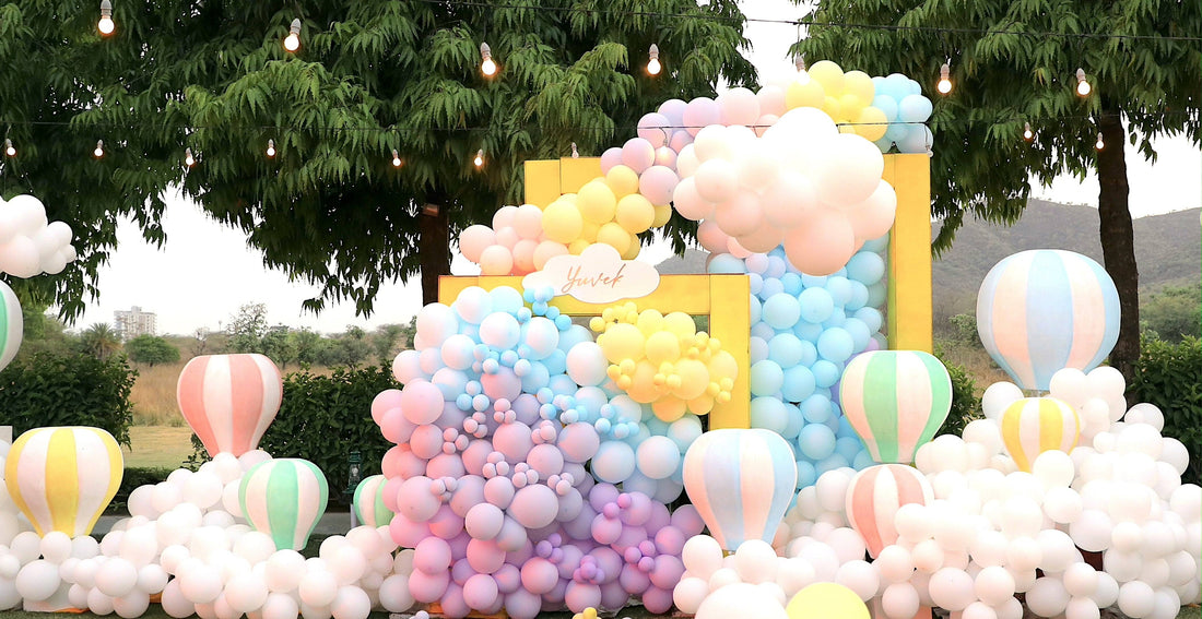 Yuvek's Dreamy Pastel Hot Air Balloon Party - partyalacarte.co.in