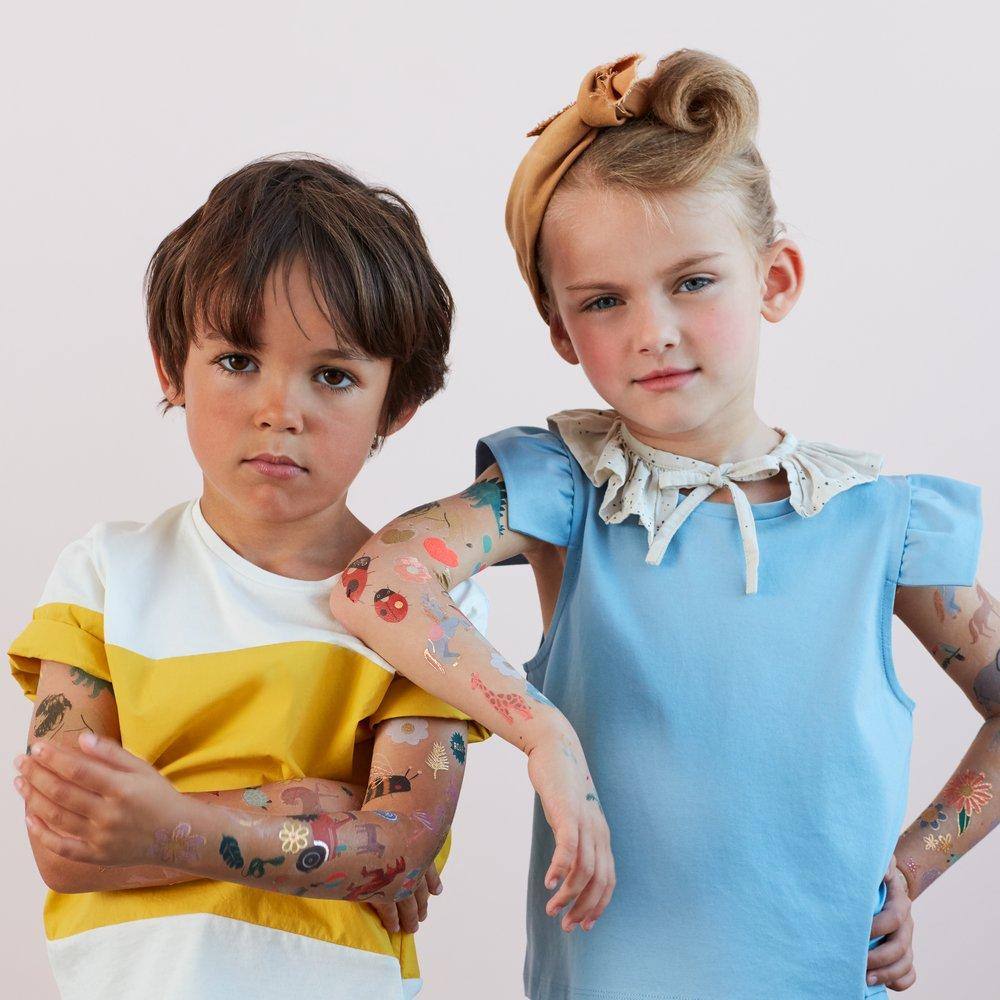 10 Sheets Kids Temporary Tattoos, Luminous Dinosaur Tattoo Stickers  Waterproof Cartoon Fake Tattoos | Fruugo IE