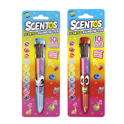 Scentos Scented 10 COLOUR RAINBOW PEN