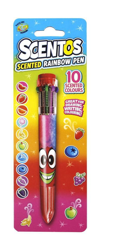 Scentos Scented 10 COLOUR RAINBOW PEN