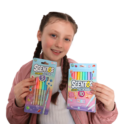 Scentos Pastel Gel Pens, Pack Of 5
