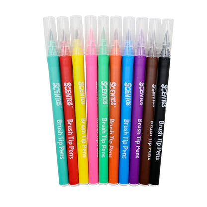 Scentos 10 Brush Tip Pens