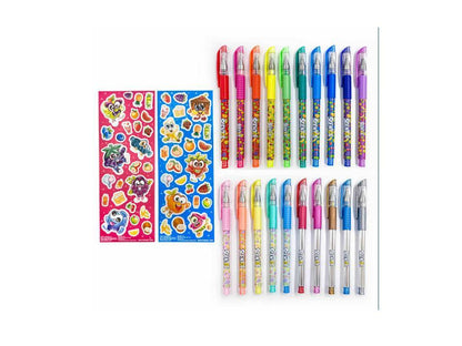 SCENTOS Scented GEL PENS (pack of 20) [2 Sticker Sheets]