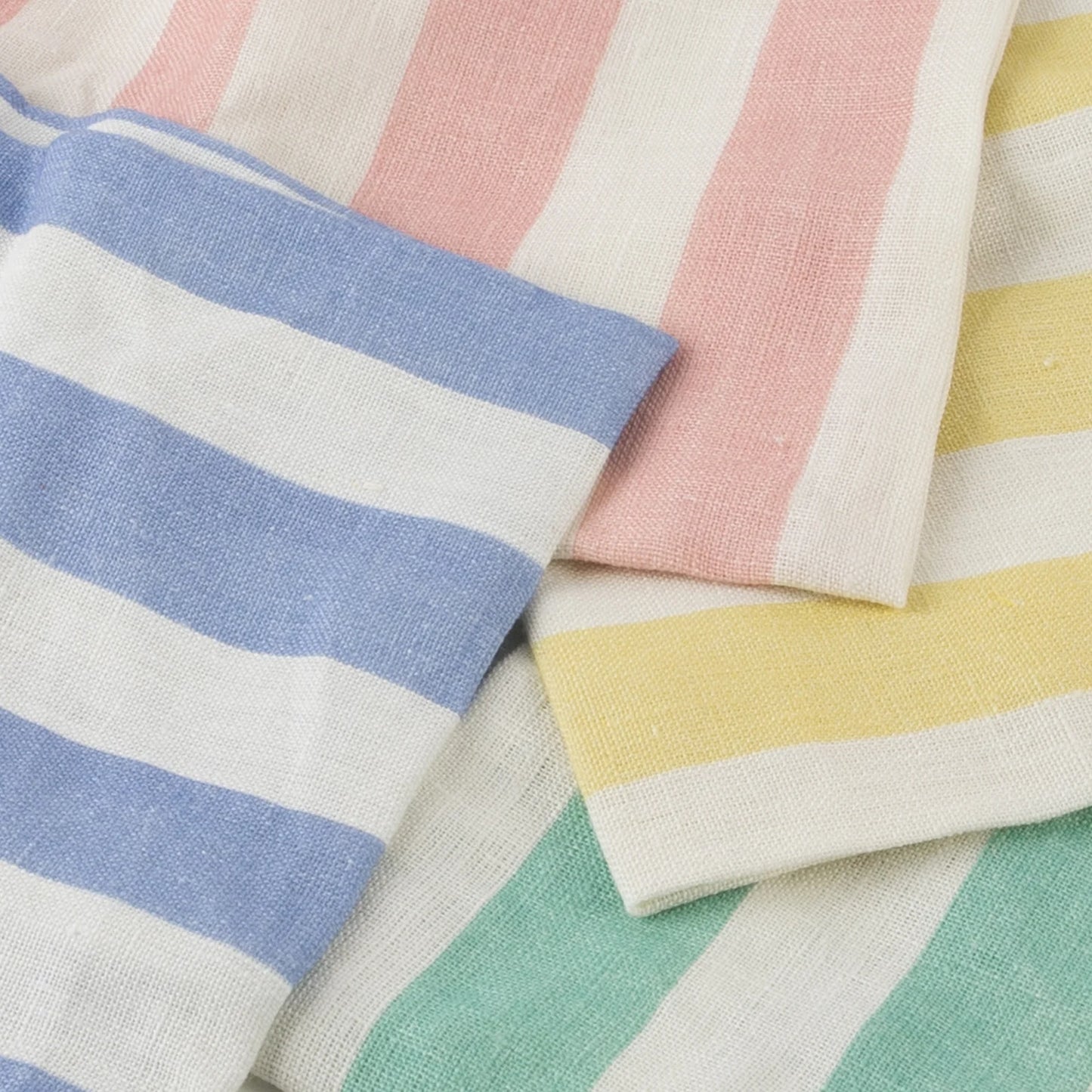 Stripe Ruffle Fabric Napkins | Pack of 4