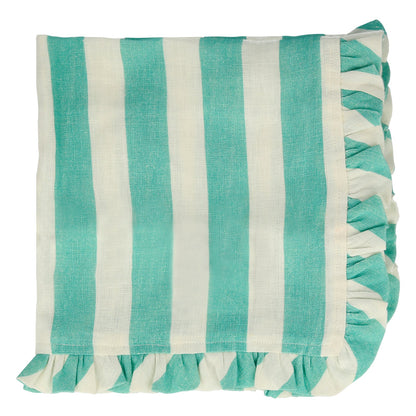 Stripe Ruffle Fabric Napkins | Pack of 4