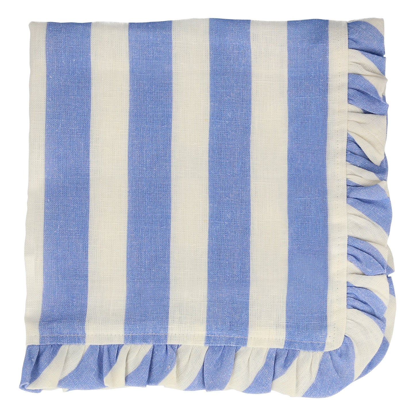 Stripe Ruffle Fabric Napkins | Pack of 4