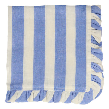 Stripe Ruffle Fabric Napkins | Pack of 4