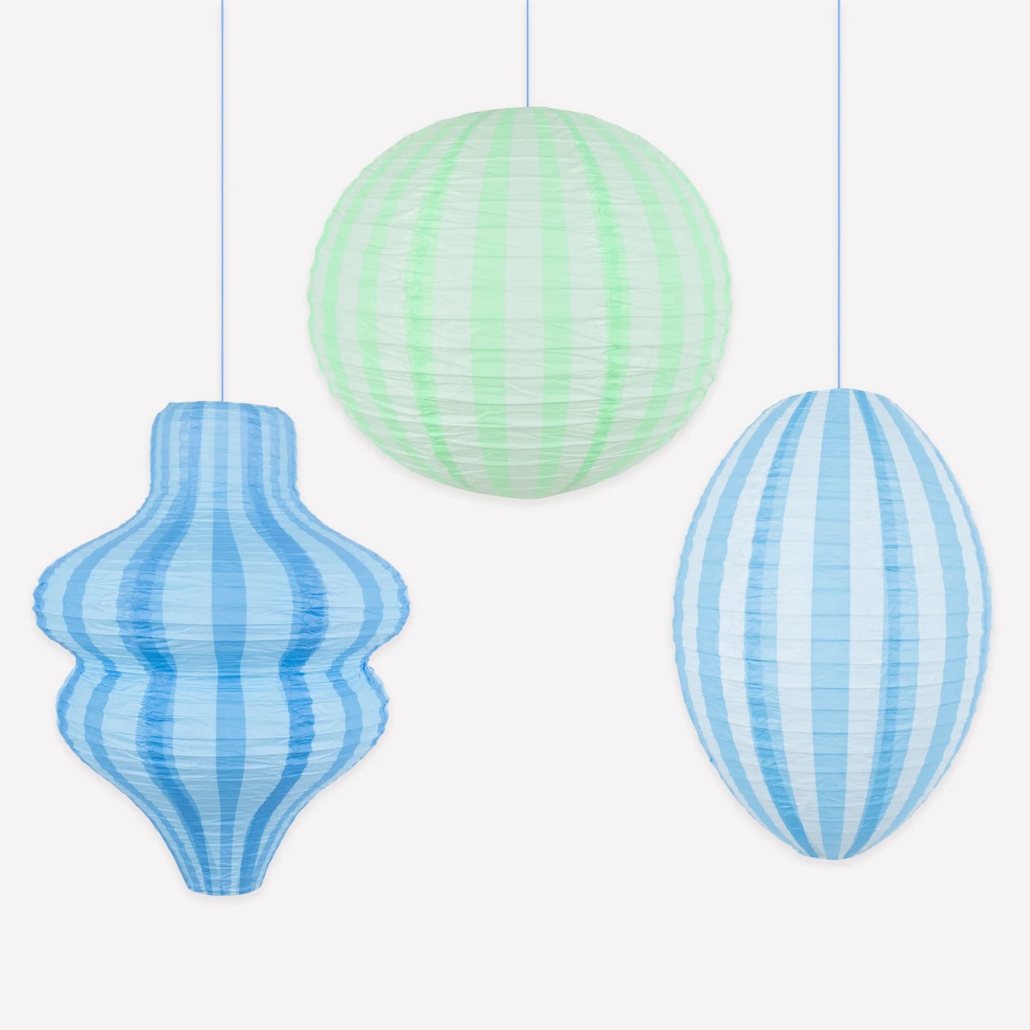 Blue Lanterns | Pack of 3