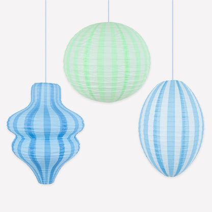 Blue Lanterns | Pack of 3