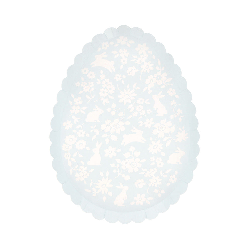 Ditsy Bunny Egg Plates (x 8)