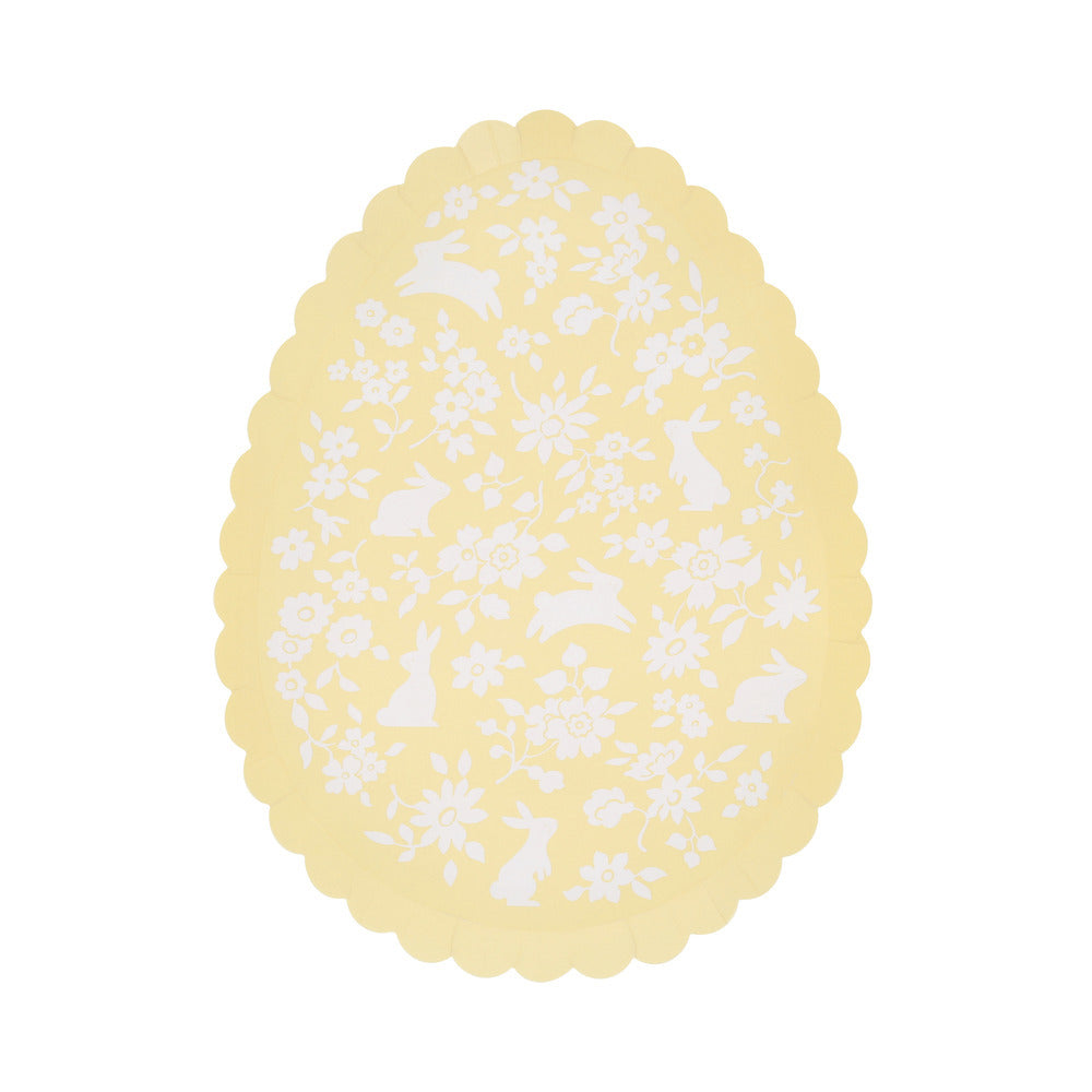 Ditsy Bunny Egg Plates (x 8)