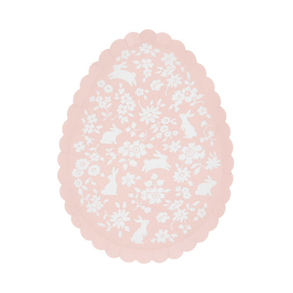 Ditsy Bunny Egg Plates (x 8)