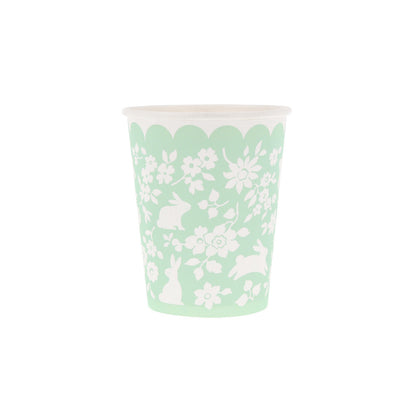 Ditsy Bunny Cups (x 8)