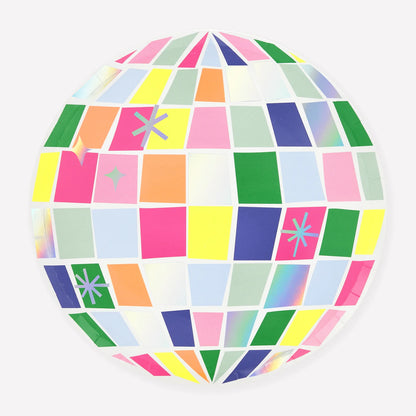 Disco Ball Large Plates | Pack of 8