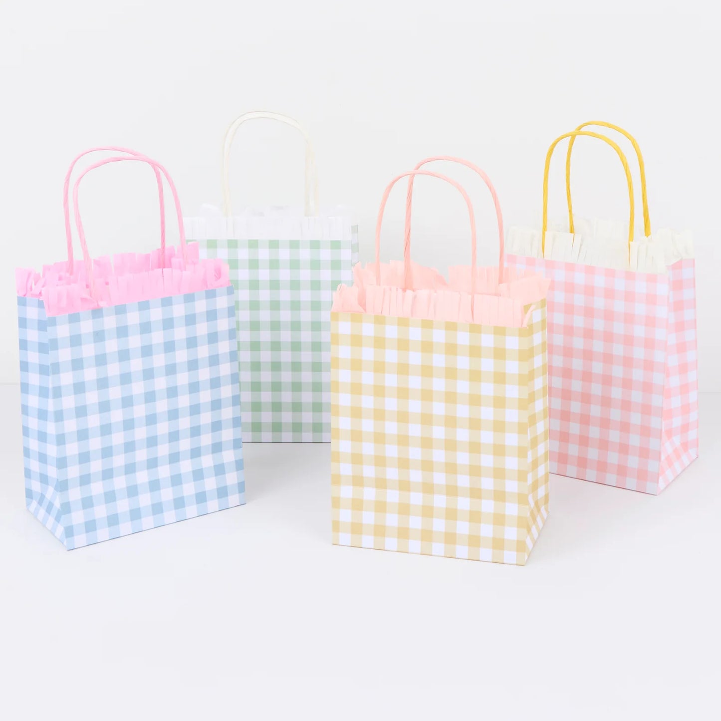 Gingham Fringe Party Bags | Pack of 8