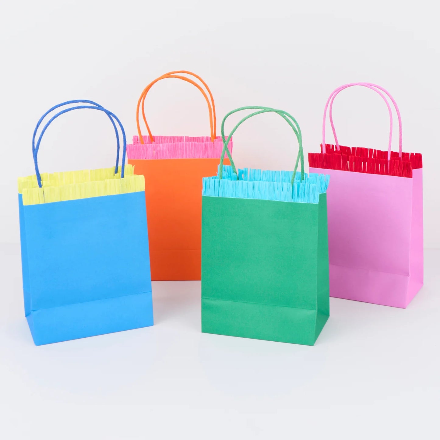 Bright Fringed Party Bags | Pack of 8