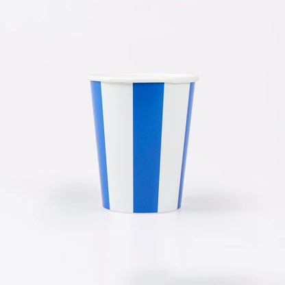 Beach Striped Cups | Pack of 8