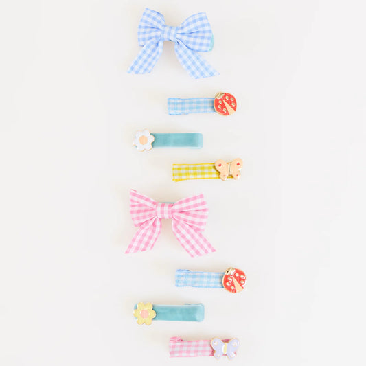 Little Garden Hair Clips | Pack of 8