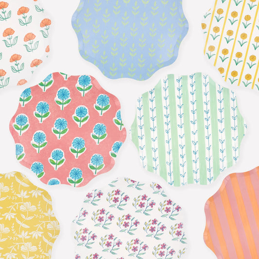 Flora Side Plates | Pack of 8
