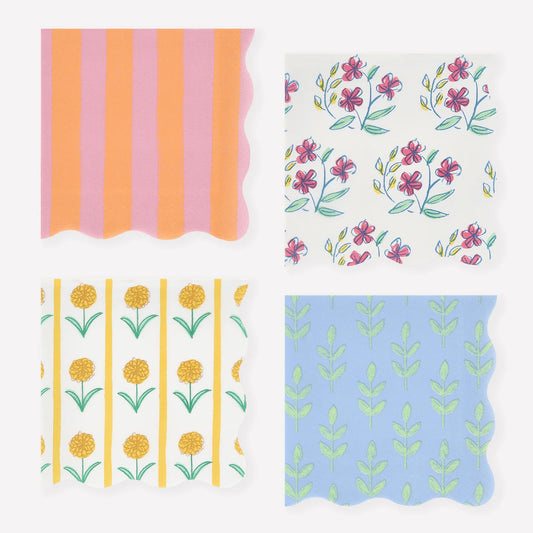 Flora Large Napkins | Pack of 16