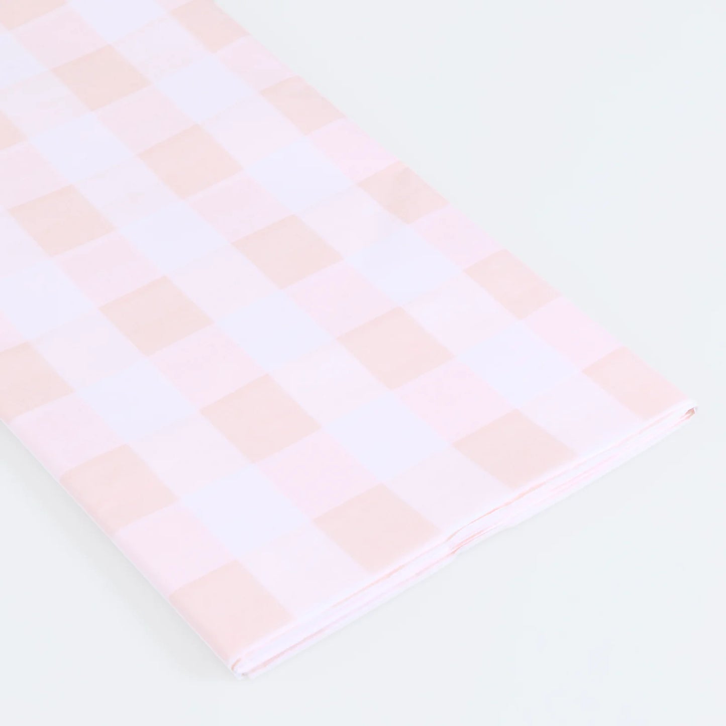 Pink Gingham Paper Tablecloth