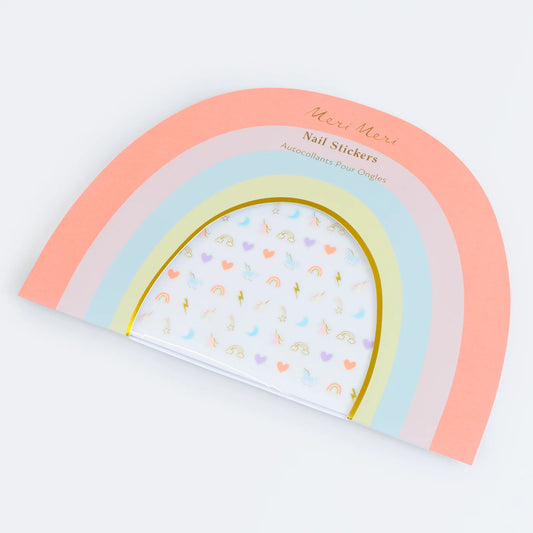 Rainbow Unicorn Nail Stickers | Pack of 200