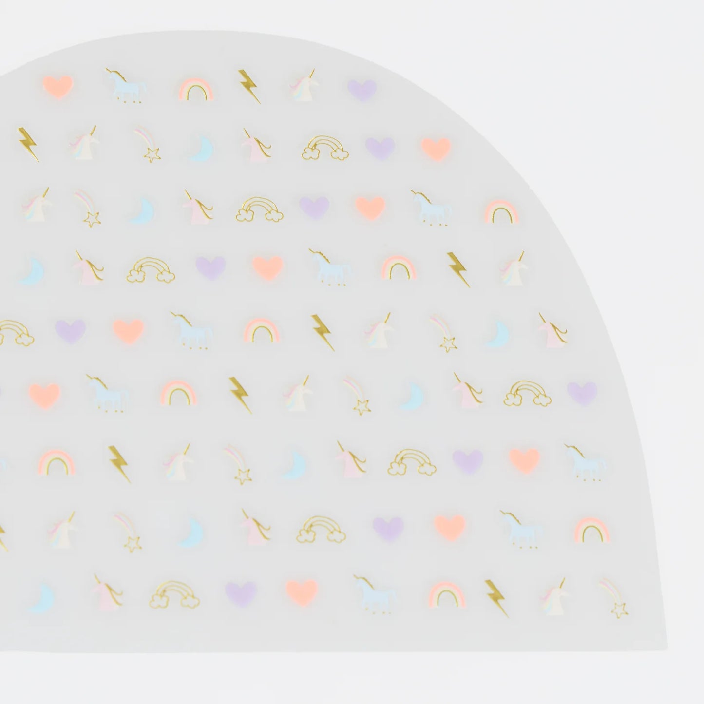 Rainbow Unicorn Nail Stickers | Pack of 200