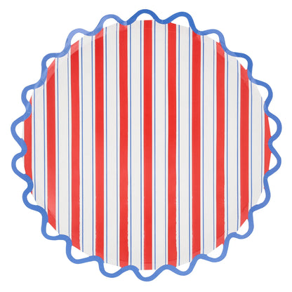 Nautical Striped Dinner Plates | Pack of 8