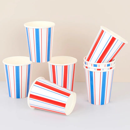 Nautical Striped Cups | Pack of 8