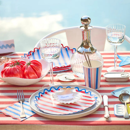 Nautical Striped Cups | Pack of 8