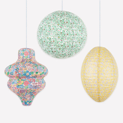 Meri Meri x Liberty Bright Lanterns | Pack of 3