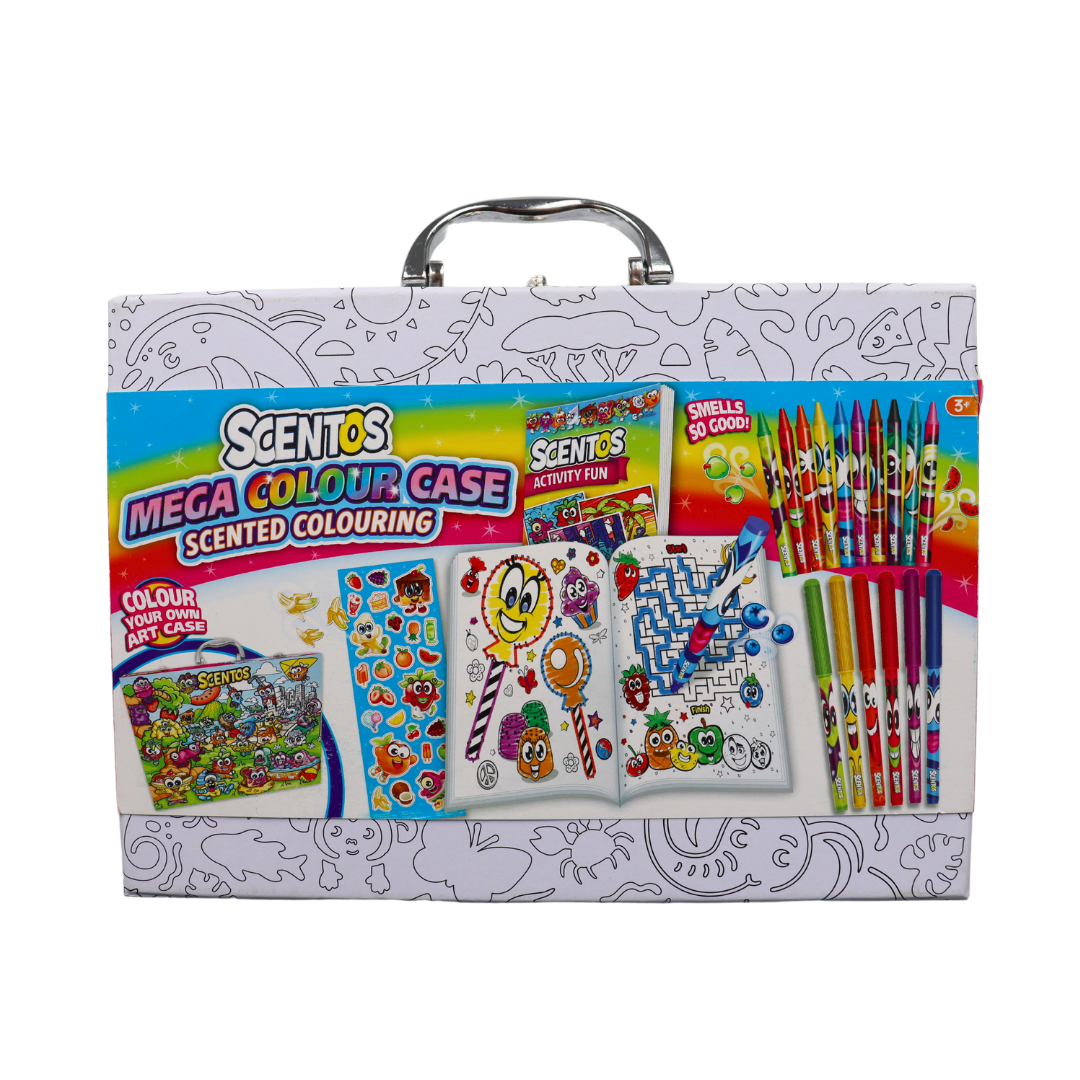 Scentos Colour-In Mini Case Mega Colouring