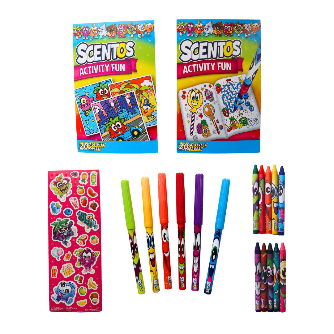 Scentos Colour-In Mini Case Mega Colouring